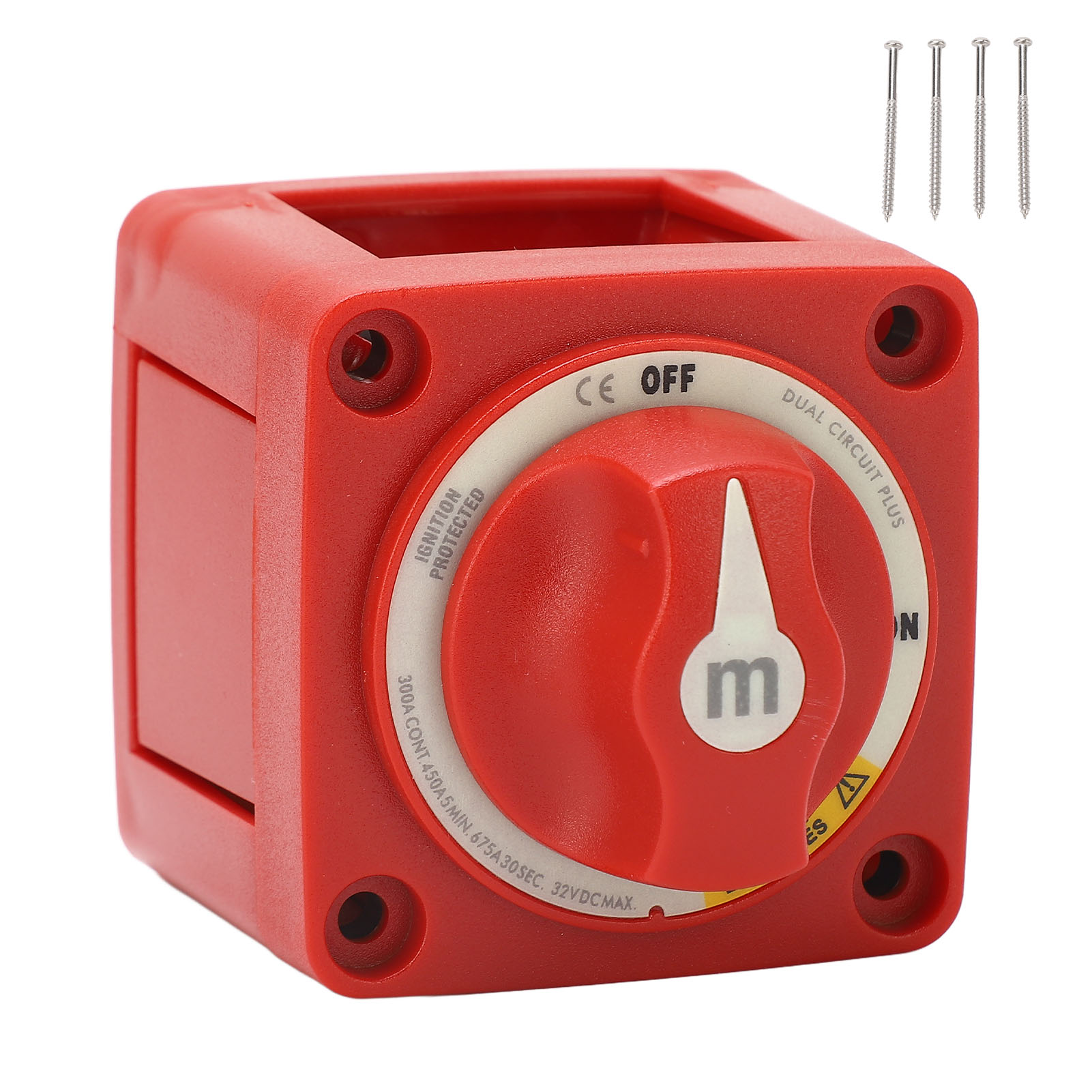 300-a-gleichstrom-32-v-batteriewahlschalter, 3 Geschwindigkeiten, M10 X 4, Zweikreis, Stromabschaltung, Trennschalter Für Wohnmobile, Boote Und Fahrzeuge