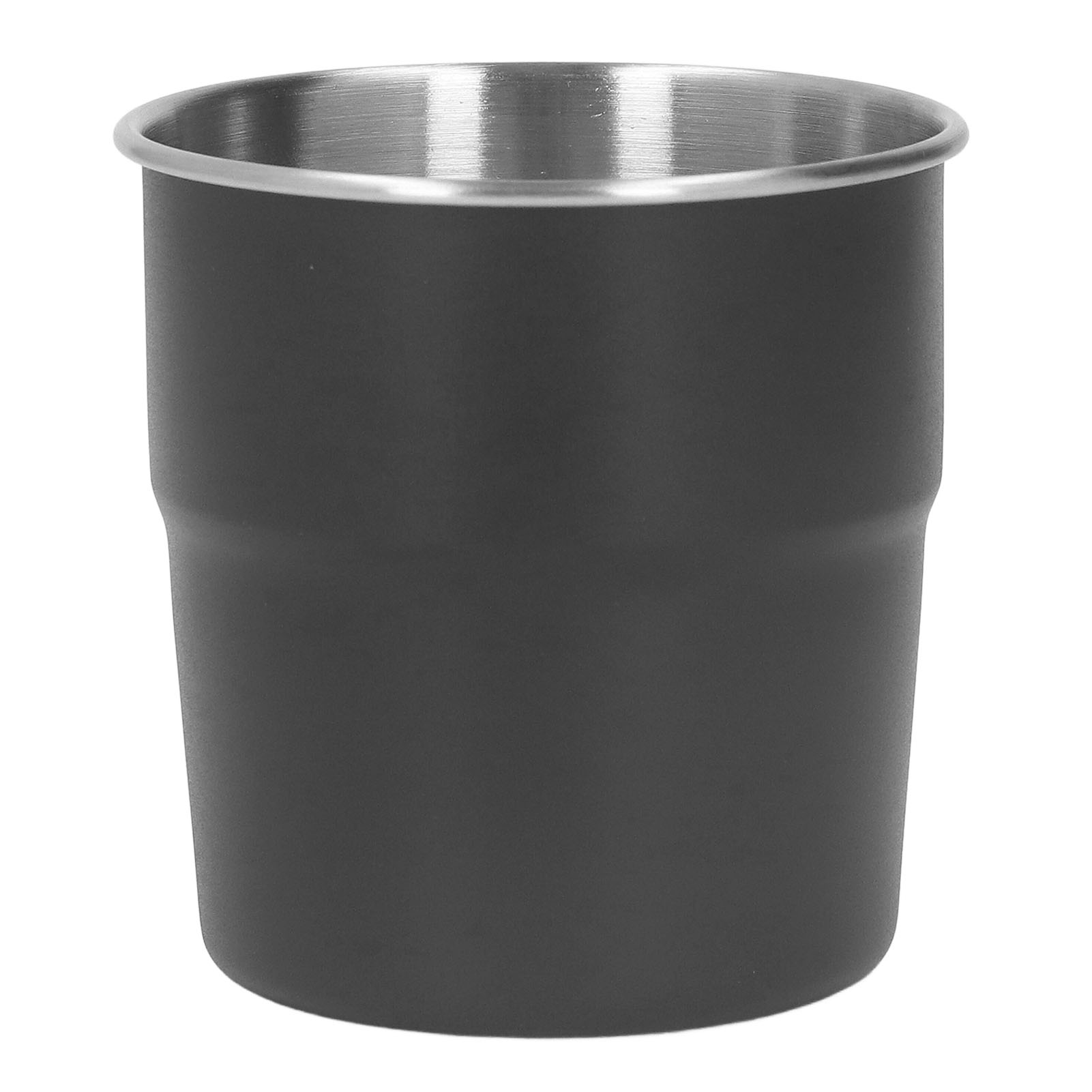 320 Ml Edelstahl-isolierbecher, Kleiner Doppelwandiger Metall-kaffeebecher, Ideal Für Zuhause Und Camping, Schwarz.