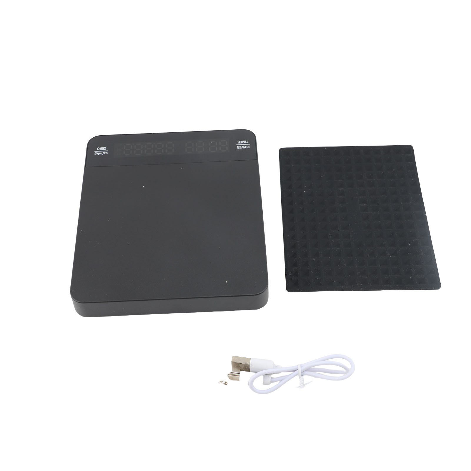 Kaffeewaage Mit Timer, 0,1 G Genauigkeit, 3 Kg Kapazität, Dual-display, Wiederaufladbar, Für Zuhause Und Unterwegs, Schwarz.
