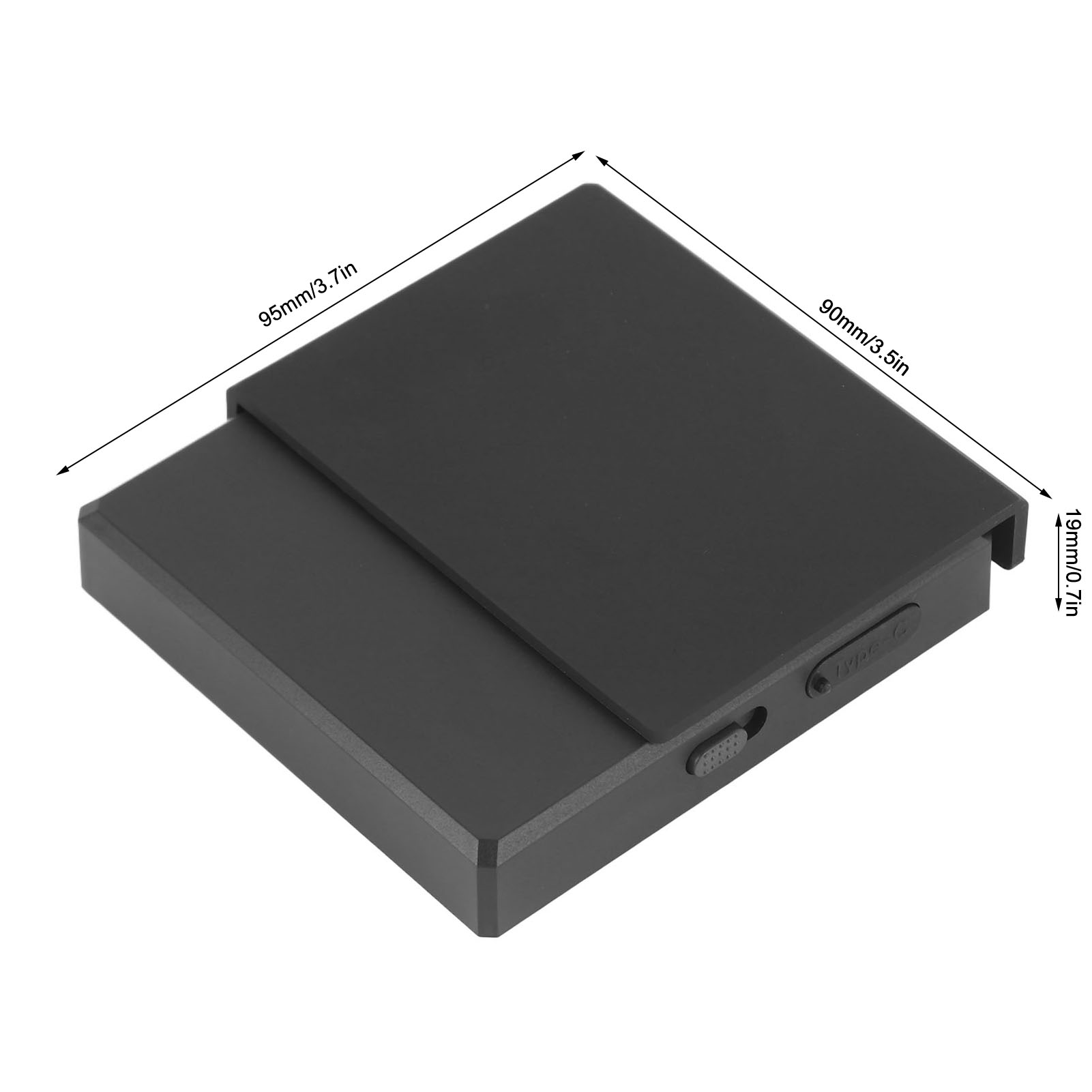 Digitale Kaffeewaage Mit Timer, 3 Modi, Hohe Präzision, 900 Mah Akku, Typ-c-ladeanschluss, Touch-steuerung, Smarte Mini-küchenwaage, Farbe: Schwarz.