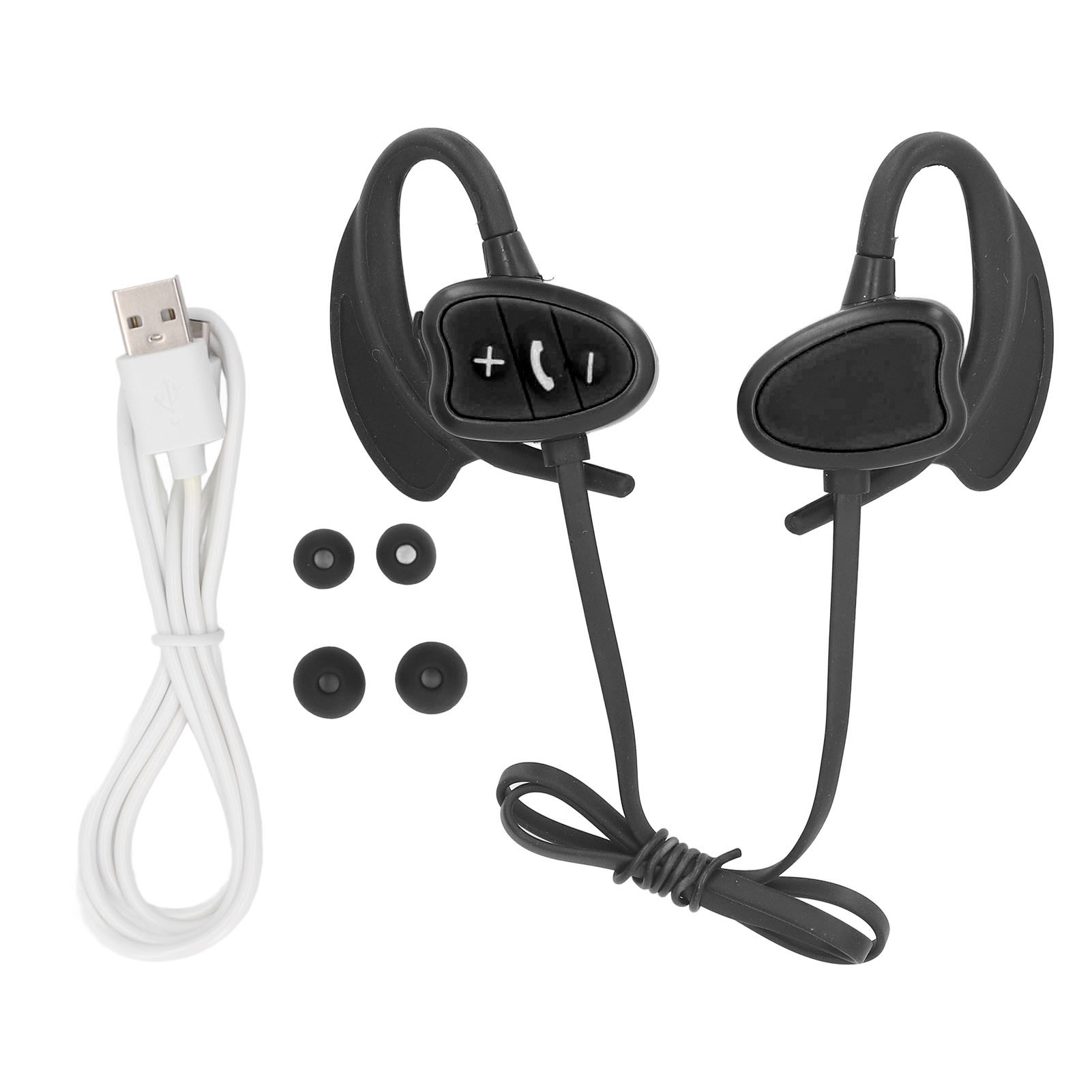 Kabellose Bluetooth 5.4-kopfhörer Mit Geräuschunterdrückung, Ipx8-wasserschutz, 32 Gb Speicher, Ideal Zum Tauchen, Laufen Und Surfen – Schwarz