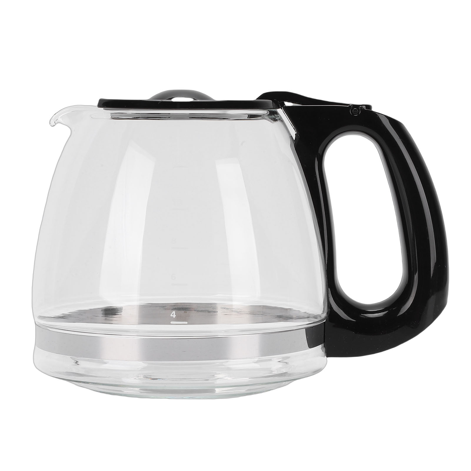 Leicht Zu Reinigende Glas-kaffeemaschine, Hitze- Und Kältebeständig, Ersatzkanne Mit Griff Für Die Bd 12-tassen-kaffeemaschine (1,8 L).