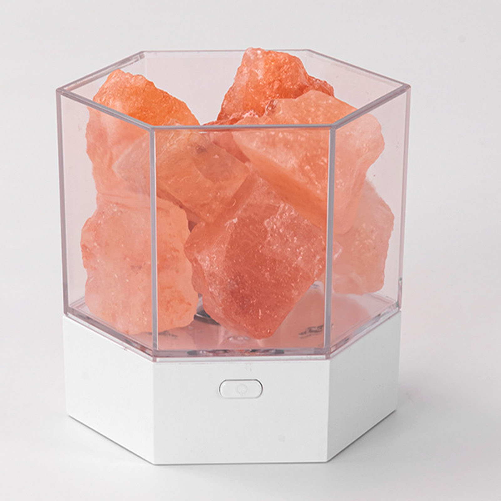 Himalaya-salzlampe Mit Dimmbarer Rgb-led, Usb-betrieben, Dekorative Lampe Für Ätherische Öle, Aromatherapie, Natürliches Kristall-nachtlicht Für Schlaf- Und Wohnzimmer.