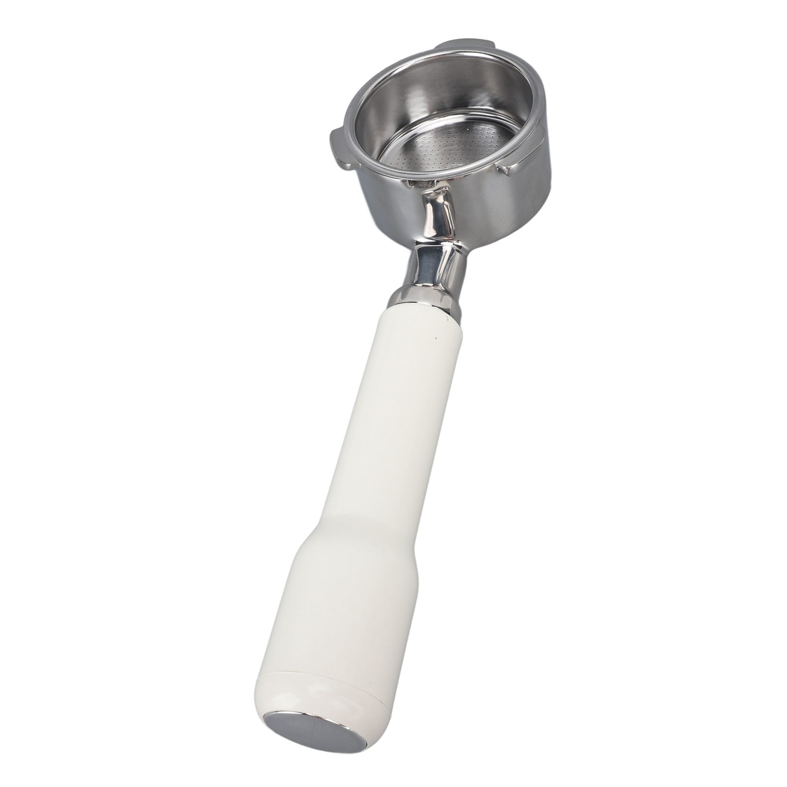 Bodenloser 51-mm-filterhalter, 3 Griffe, Edelstahl, Für Kaffeemaschine 6001 5403 Kf5400, Weiß