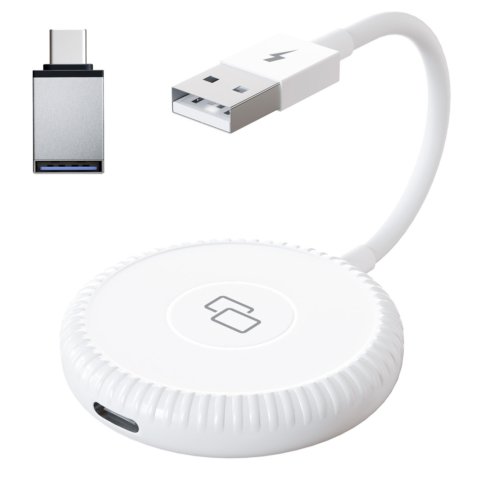 Carplay-spiegeladapter, Kabelgebundener Spiegel-dongle, Gerät Zur Bildschirmspiegelung Für Runde Ios-smartphones