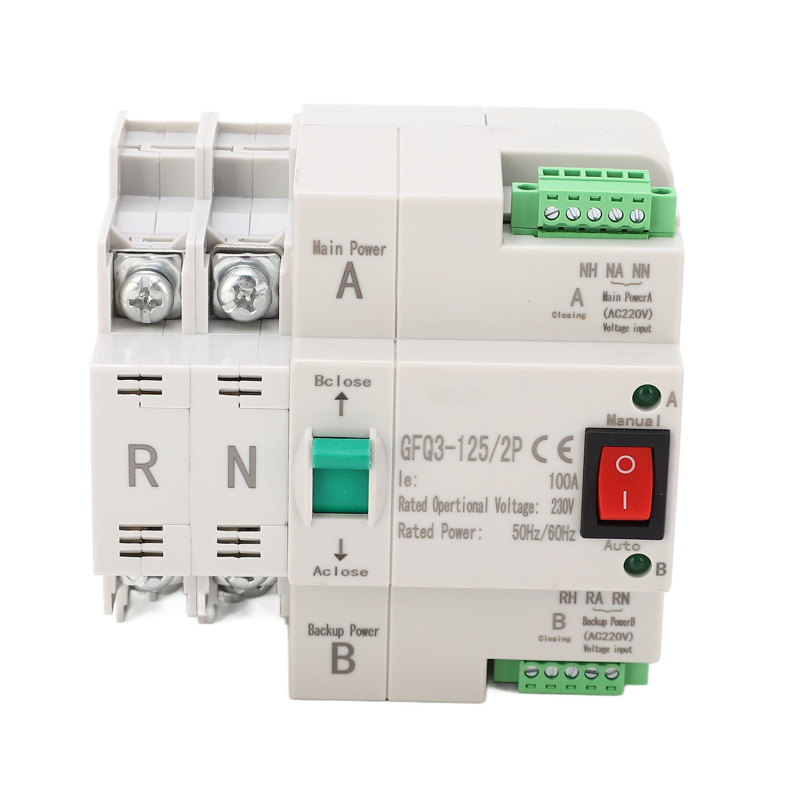 Automatischer 2-poliger Dual-power-schnellumschalter Für Pc Ac 230v Für Heim- Und Industrieanwendungen