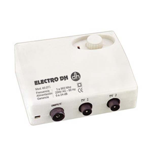 [gebraucht] Antennenverstärker Electro Dh, Für Dvb-t, Rauscharm, Verstärkungseinstellung Von 0 Bis 24 Db, Mit Schalter, 60.271