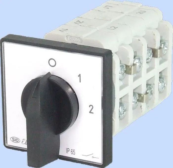 Nockenschalter 0-1-2 3p 25a Ip65 Mit Abdeckplatte Arc 25-32 922519