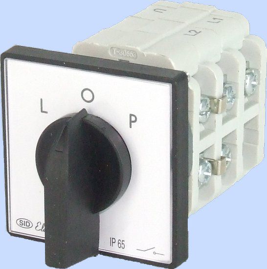 Nockenschalter L-0-p 3p 25a Ip44 Mit Frontplatte Arc 25-42 Ip-65 922527