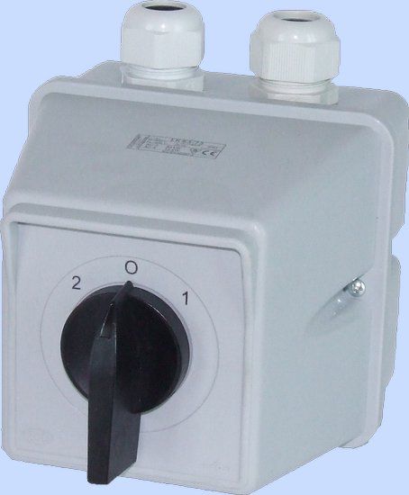 Schalter Elektromet 2-0-1 3 Pole 100a Ip44