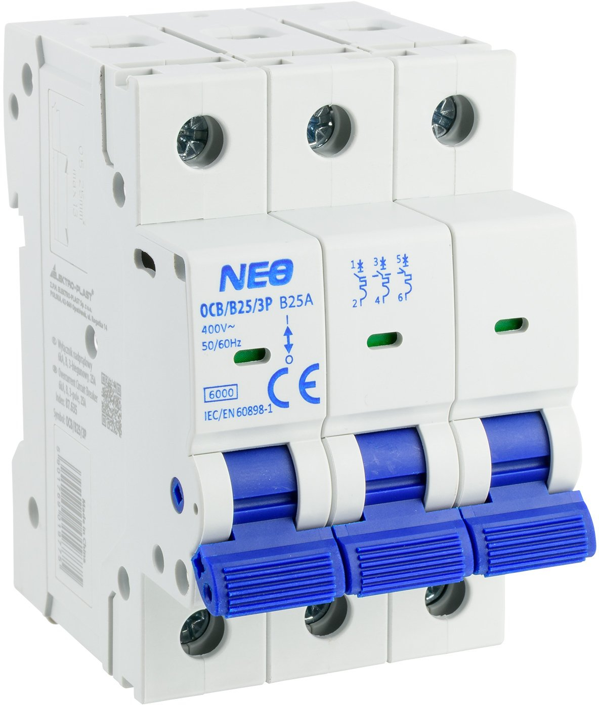 Leistungsschutzschalter Elektro-plast Ocb B25 3p 25 A 400 V