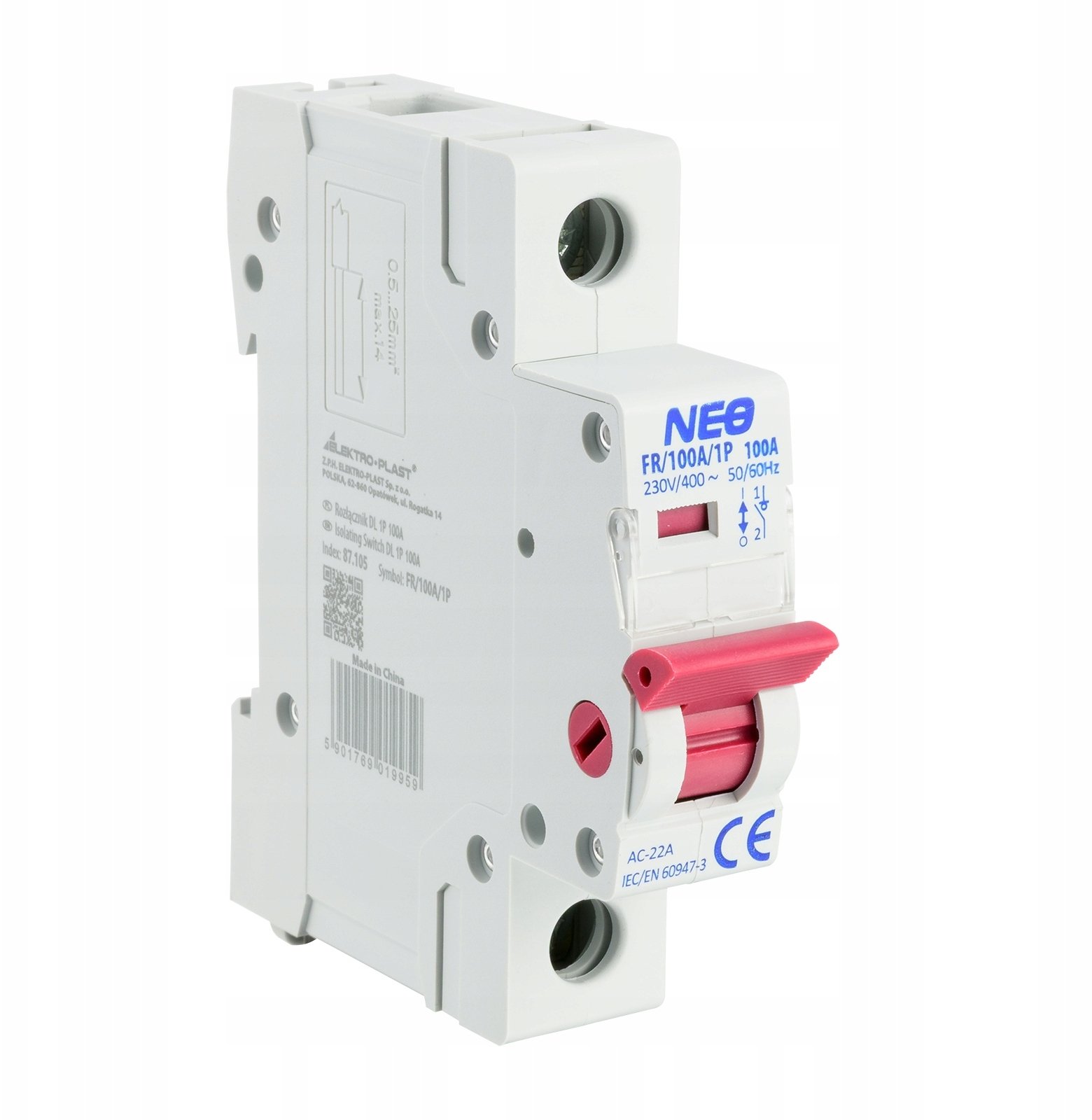 Trennschalter Elektro-plast Dl 1p 100a Fr 100 A 250 V