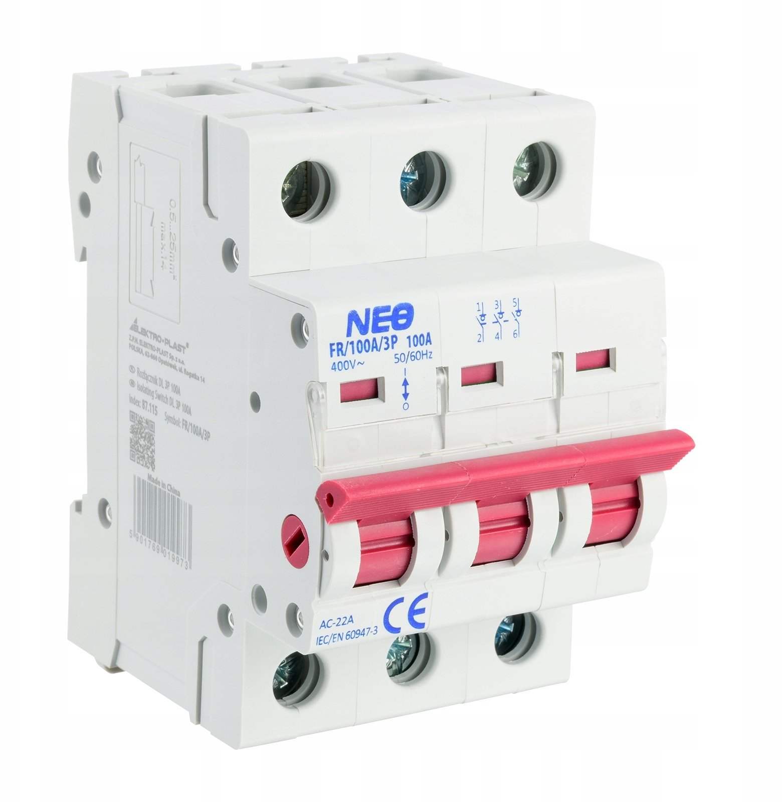 Trennschalter Elektro-plast Neo Dl 3p 100a 400v