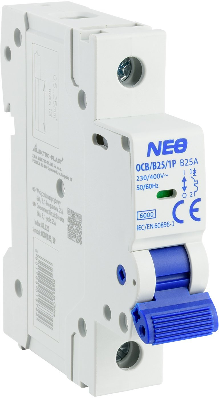 Leistungsschutzschalter Elektro-plast Ocb B25 25 A 400 V