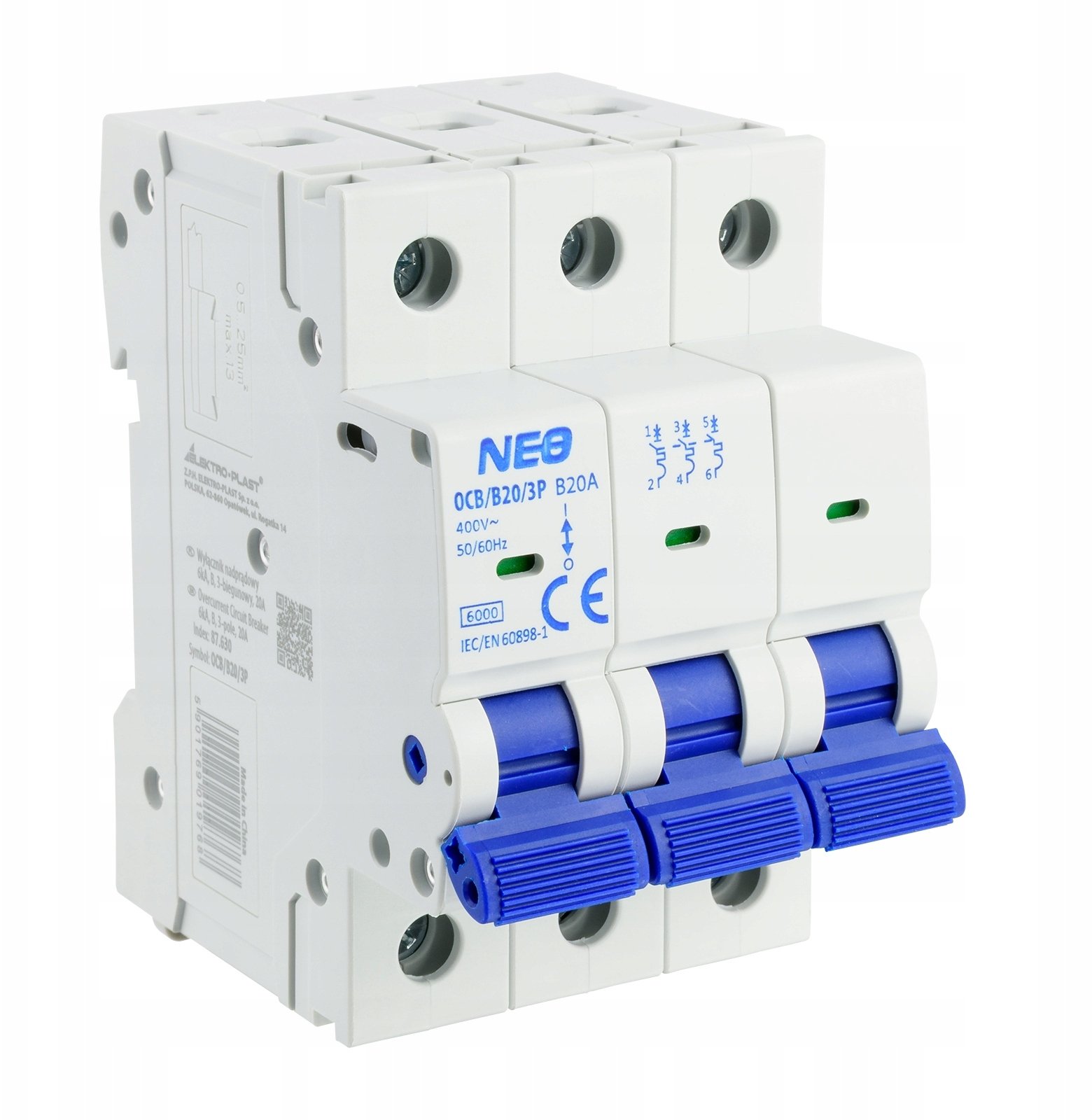 Leistungsschutzschalter Elektro-plast Ocb/b20/3p 20 A 400 V
