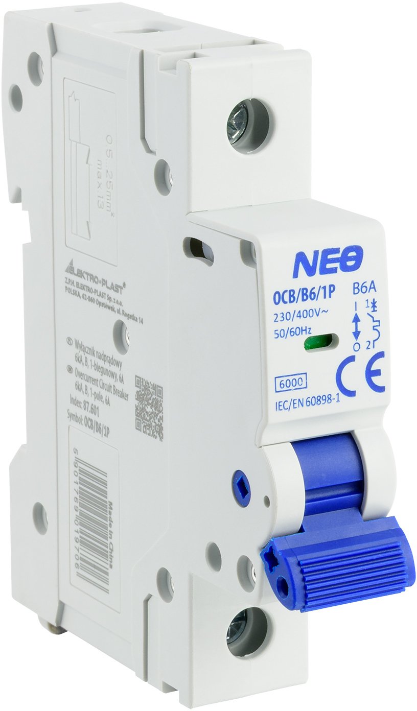 Leistungsschutzschalter Elektro-plast Ocb/b6/1p 6 A 400 V