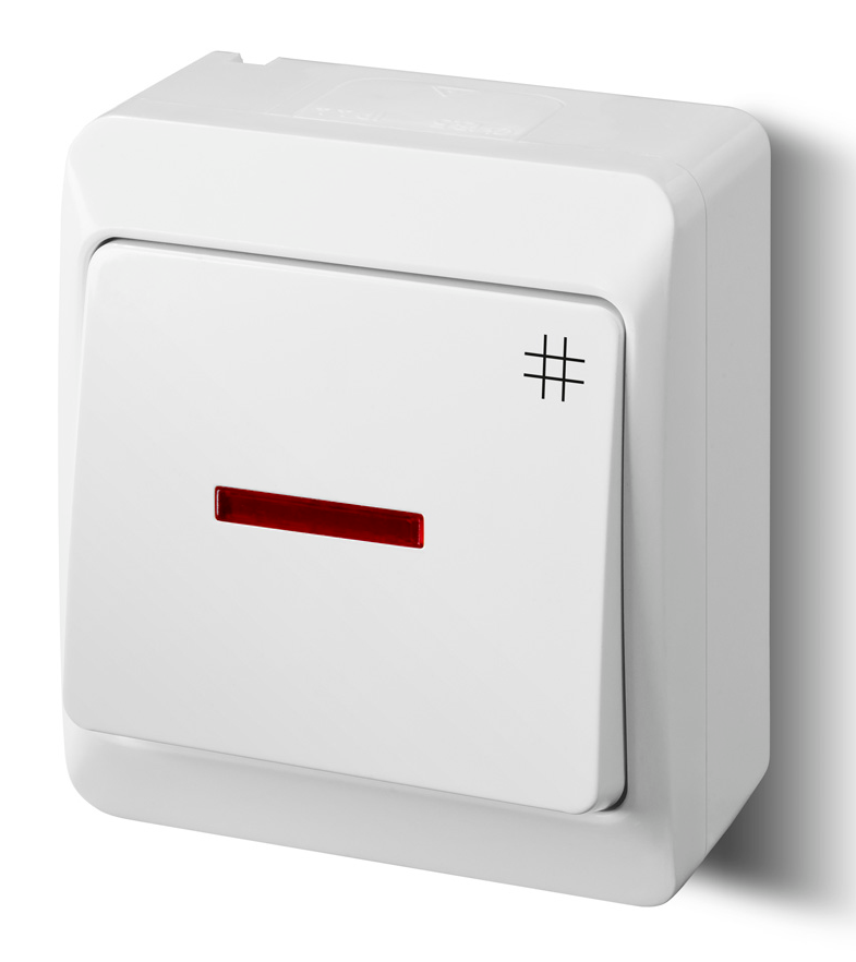 Schalter Elektro-plast Hermes Cross Beleuchtet Ip44 10ax 250v