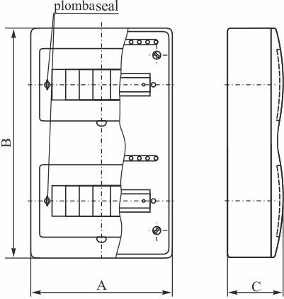 Schalttafel Elektro-plast Rn-18/b N+pe Klemmen Etiketten