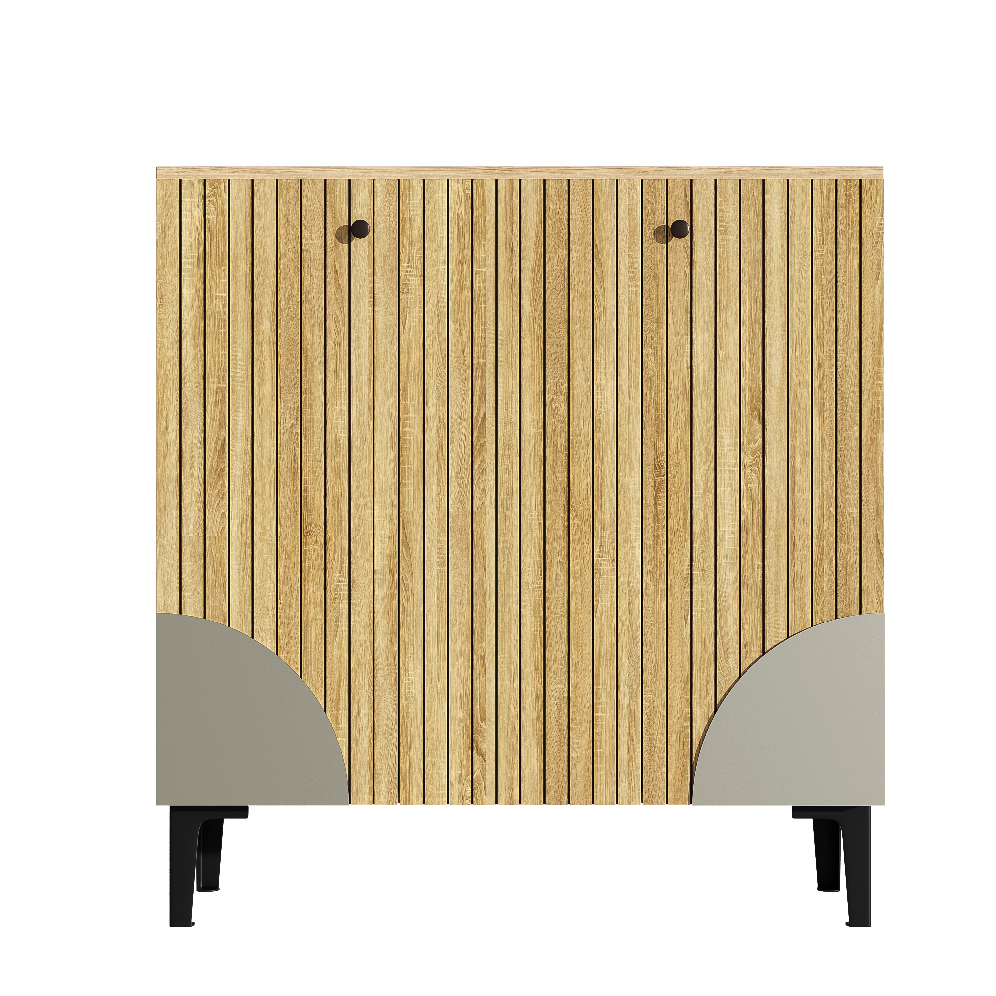 Elvmi Schuhschrank Mit 3 Türen Und Einlegeböden, Für Flur, Aus Spanplatte, 90 × 32 × 94 Cm, Holzoptik