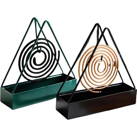 Halterung Für Mückenschutzspiralen Aus Eisen, 2 Stück, Für Haus Und Garten, Zum Aufhängen Oder Aufstellen, Kompatibel Mit Allen Spiralen