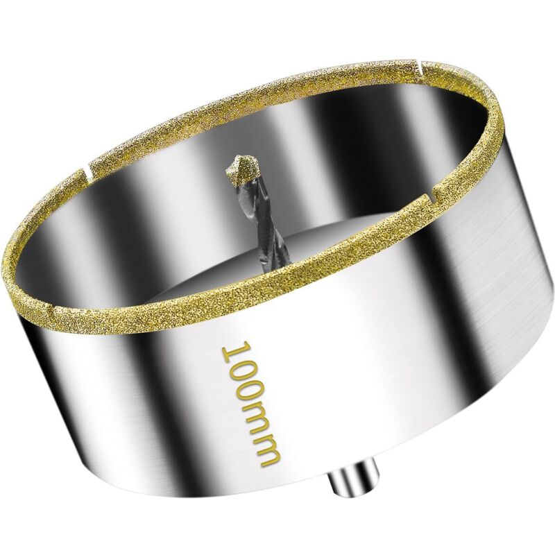 100-mm-diamant-lochsäge Für Fliesen, Glas, Keramik, Marmor – Präzises Bohren – Kohlenstoffstahl Mit Diamantbeschichtung