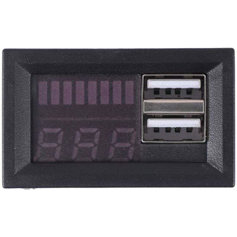 Voltmètre Led Rouge Numérique 12.6v, Affichage Digital Pour Batterie Véhicule, Voiture, Moto, Camion