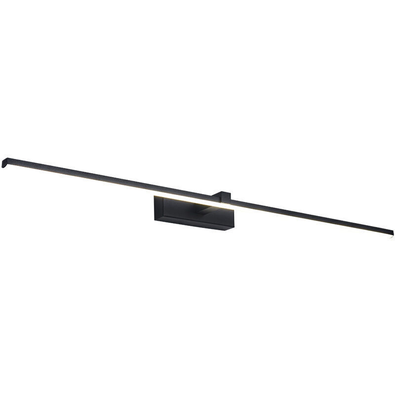 Applique Murale Led Salle De Bain 30w Ip44 Étanche 4500k Lumière Blanche Neutre Aluminium Noir Moderne 40cm Éclairage Mural