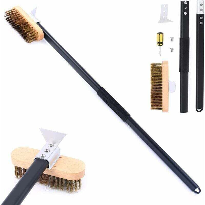Brosse Four Pizza Laiton Professionnelle, Grattoir Nettoyage Gril Barbecue, Accessoire Entretien Indispensable