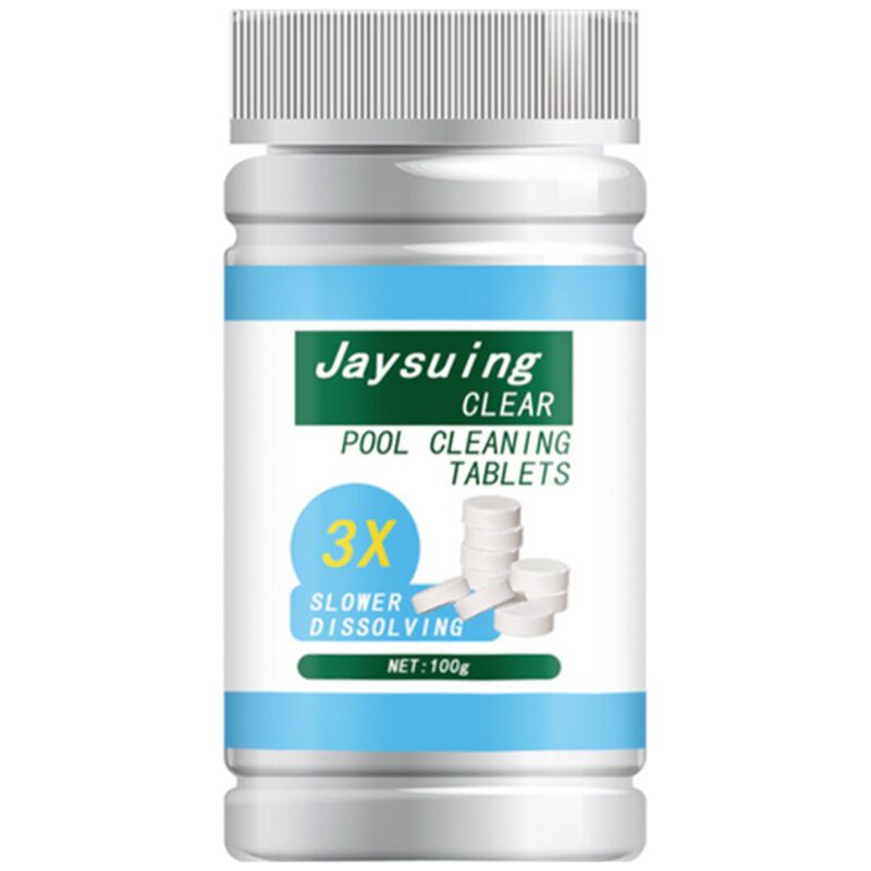 Comprimés Effervescents Chlore Piscine 100g, Traitement Rapide De L'Eau, Désinfection Et Clarification, Compatible Tous Types De Bassins