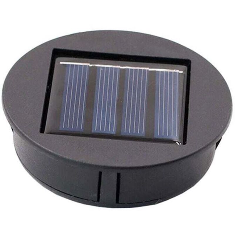 Lampe Solaire Led Extérieur Blanc Chaud 7 Lumens Panneau Polysilicium 20% Étanche Ip65 Design Élégant Pour Jardin Terrasse