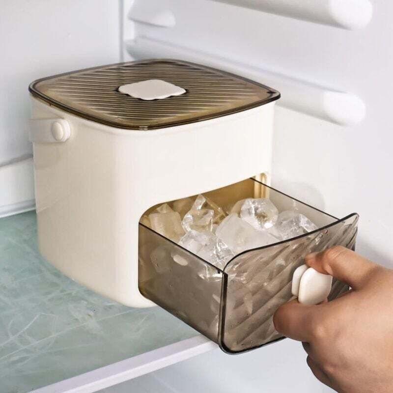 Eiswürfelbereiter Für Die Arbeitsplatte, Schnellöffnung In 1 Sekunde, Praktische Aufbewahrungsbox, Leicht Zu Bedienen, Kompaktes Design