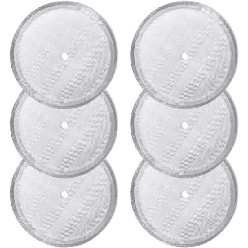 Set Mit 6 Wiederverwendbaren Edelstahl-kaffeefiltern Für 1000-ml-french-press-kaffeemaschinen – Universell Kompatibel