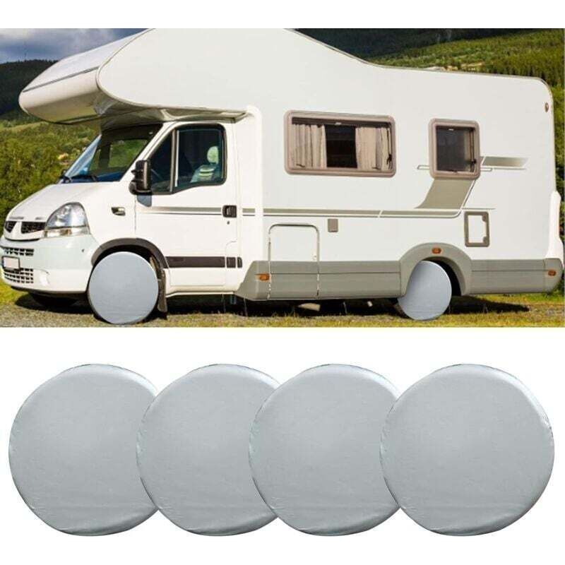 Set Mit 4 Universellen, Wasserdichten Reifenabdeckungen Für Auto, Lkw, Wohnwagen Und Wohnmobil, 27-29 Zoll Radschutz