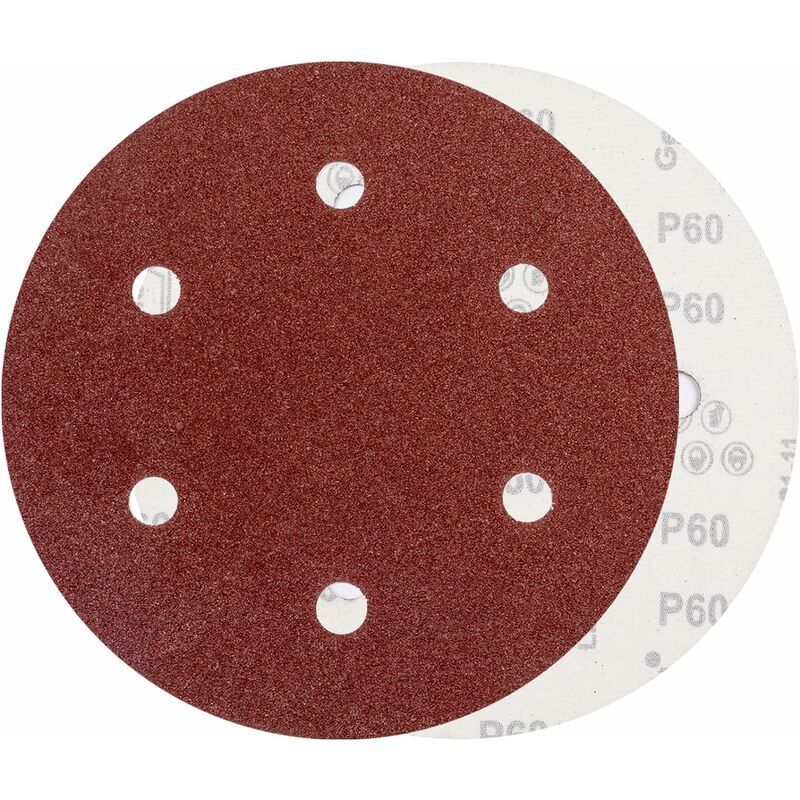 225 Mm Selbstklebende Schleifscheibe, Körnung P60 – 10 Stück Für Trockenbauschleifer, Giraffenschleifer Und Wandschleifer