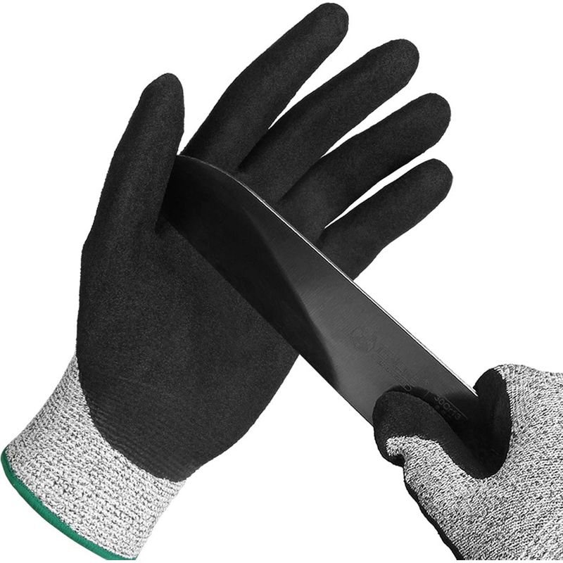 Jusch – Schnittfeste Handschuhe, Schutzklasse 5 – Edelstahl Und Polyethylen – Waschbar, Leicht Und Atmungsaktiv – Zum Austernöffnen, Gärtnern Und Schneiden