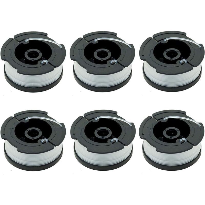 6er-pack Ersatzspulen Für Black & Decker Freischneider, Kompatibel Mit Den Modellen A6481 Und A6485, 1,6 Mm Durchmesser