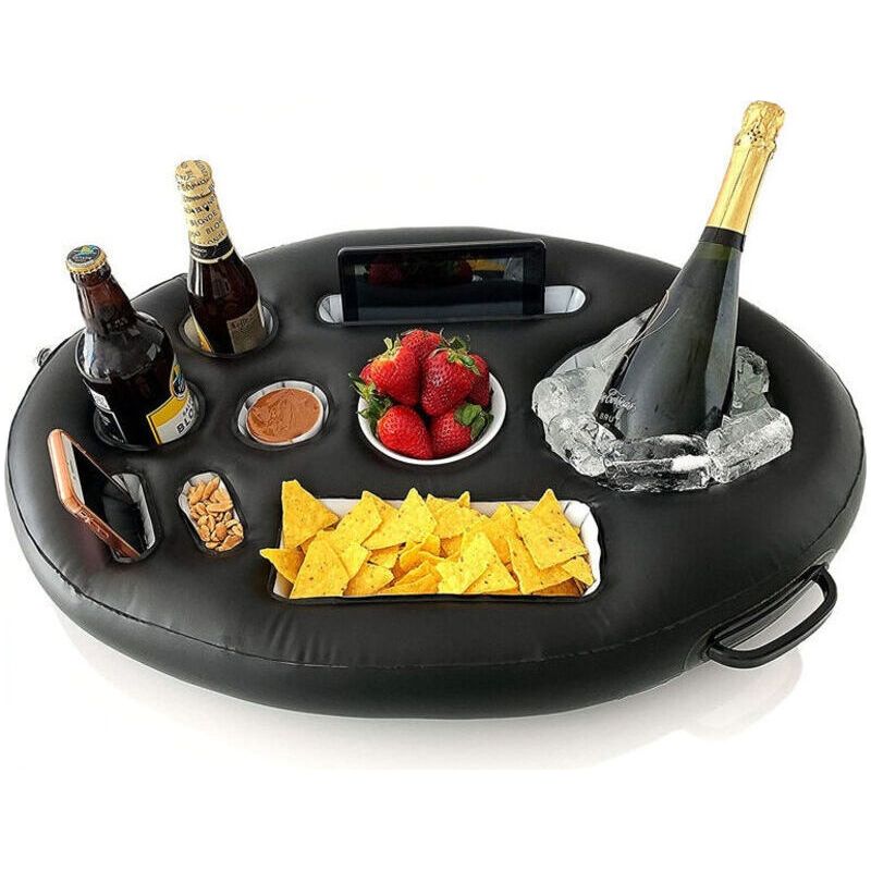 Aufblasbare Pvc-schale Für Eisdielen Auf Dem Wasser – Becher- Und Getränkehalter, 71 X 50 Cm, Ideal Für Partys Und Wassersportaktivitäten