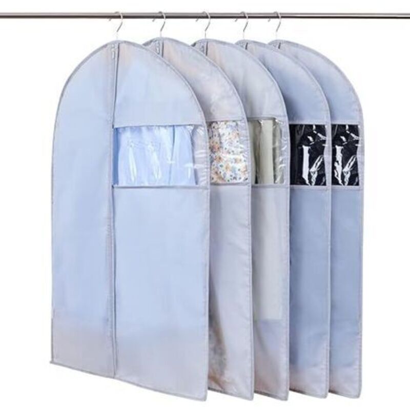 5-teiliges Set Transparenter Kleidersäcke – Staubdicht, Wasserdicht, Mottenfest Und Feuchtigkeitsbeständig – 60 X 100 Cm