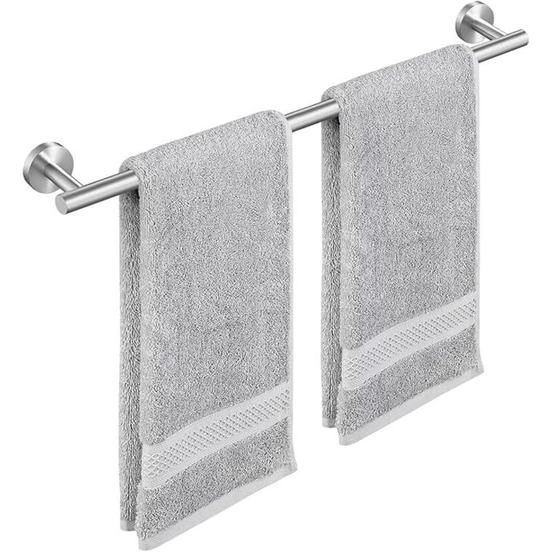 60 Cm Wand-handtuchhalter Für Badezimmer Aus Gebürstetem Edelstahl Sus304, Korrosions- Und Feuchtigkeitsbeständig