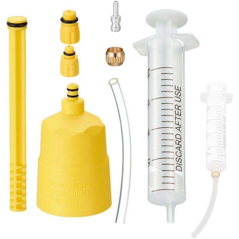 Kit De Purge Pour Freins Hydrauliques De Vélo Avec Seringue Et 20ml D'Huile, Outil De Remplissage Pour L'Entretien Du Système De Freinage