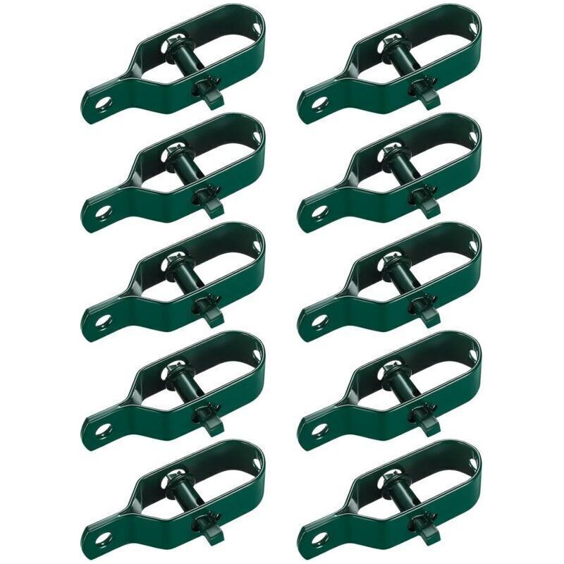Lot De 10 Tendeurs Pour Clôture Et Fil Barbelé, Connecteurs De Tension Robustes Verts, Kit Accessoires Pour Grillage Rigide