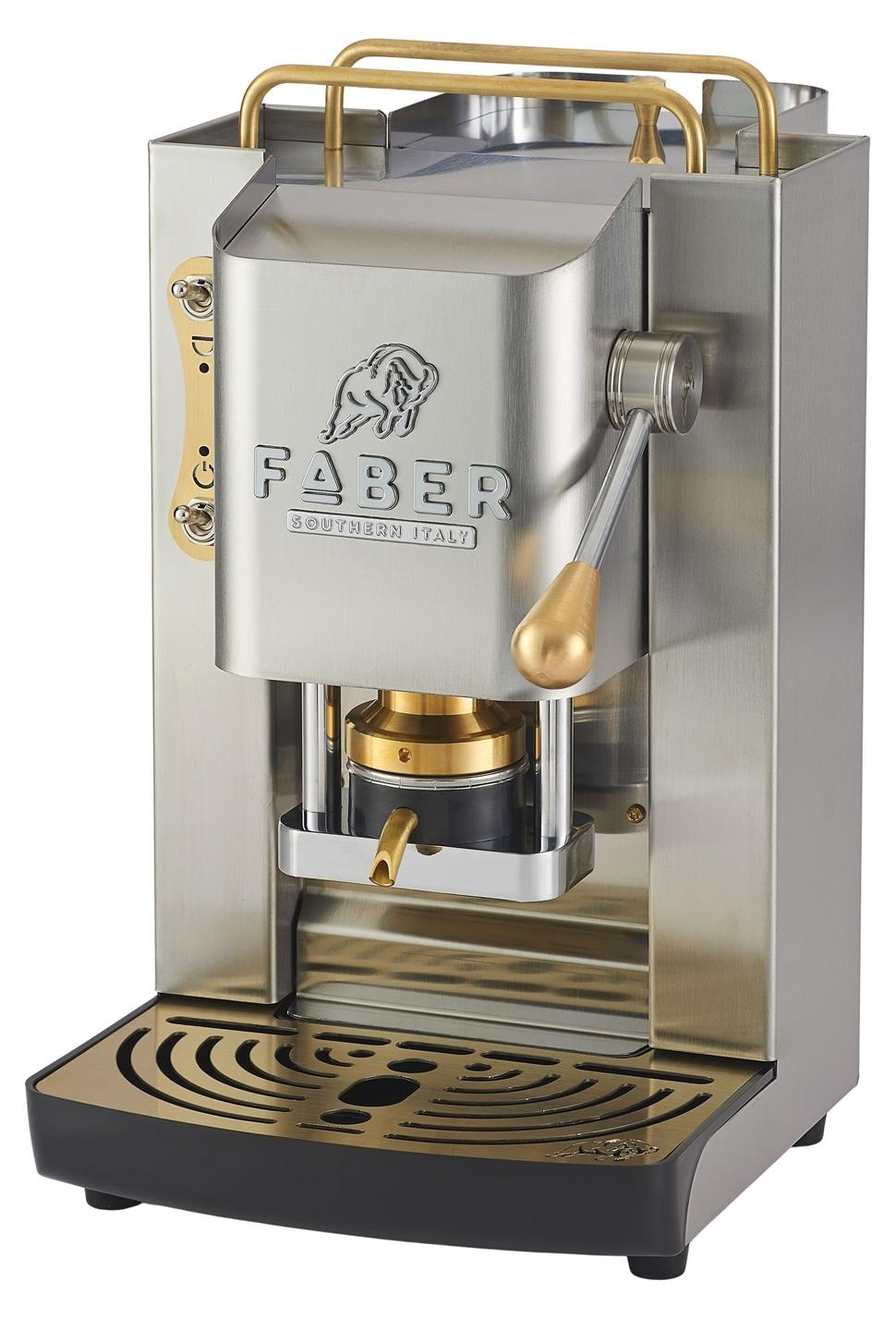 Kaffeemaschine Faber Pro Inox Deluxe Glasbehälter Leise