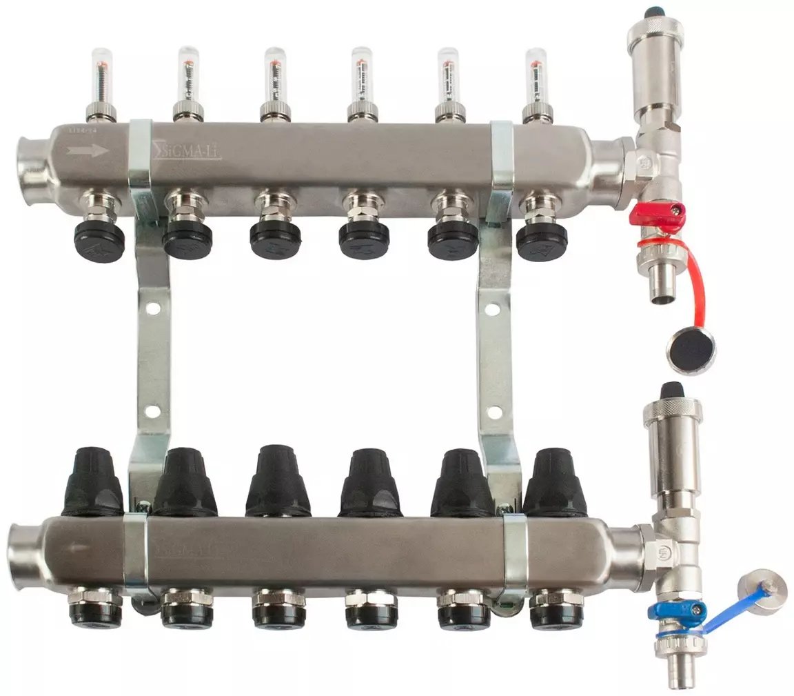 Verteiler Ferro Sigma-li Inox 15 Kreise Edelstahl