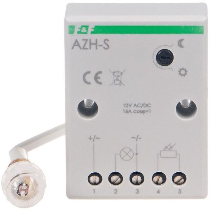 Dämmerungsschalter Azh-s-12v - 12v - Ip65 - Automatische Lichtsteuerung - Benutzerfreundlich