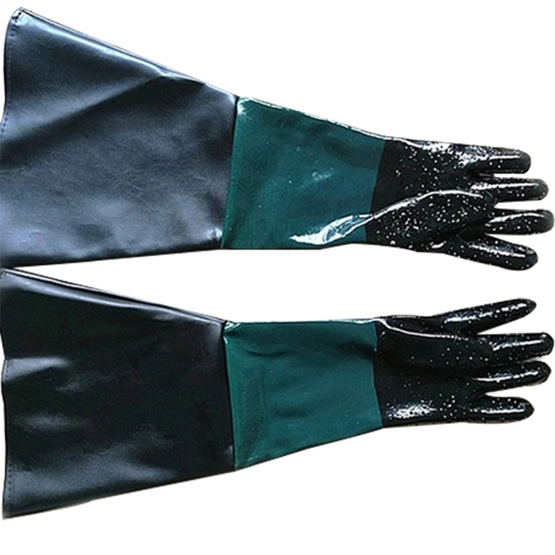 Spezialhandschuhe Für Sandstrahler, Sandstrahlhandschuhe, Schutzhandschuhe Mit Gummiring