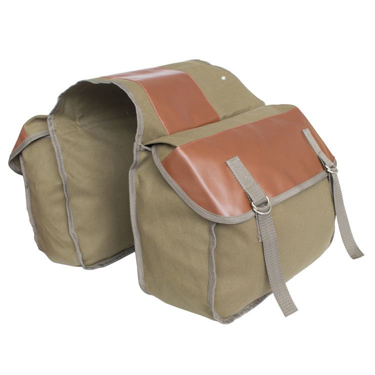 Reisetasche, Doppeltasche, Hinterradtasche, Motorradtasche, Bei Teenagern Beliebt, Khaki