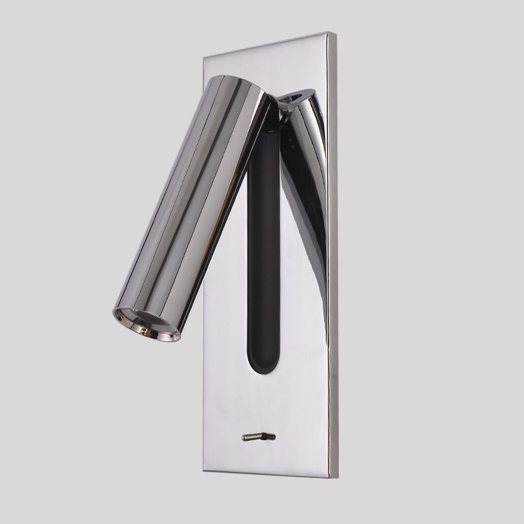 Integrierter Schlafzimmerschreibtisch Mit Schalter Und Kleiner, An Der Wand Montierter Led-leselampe (verchromt)