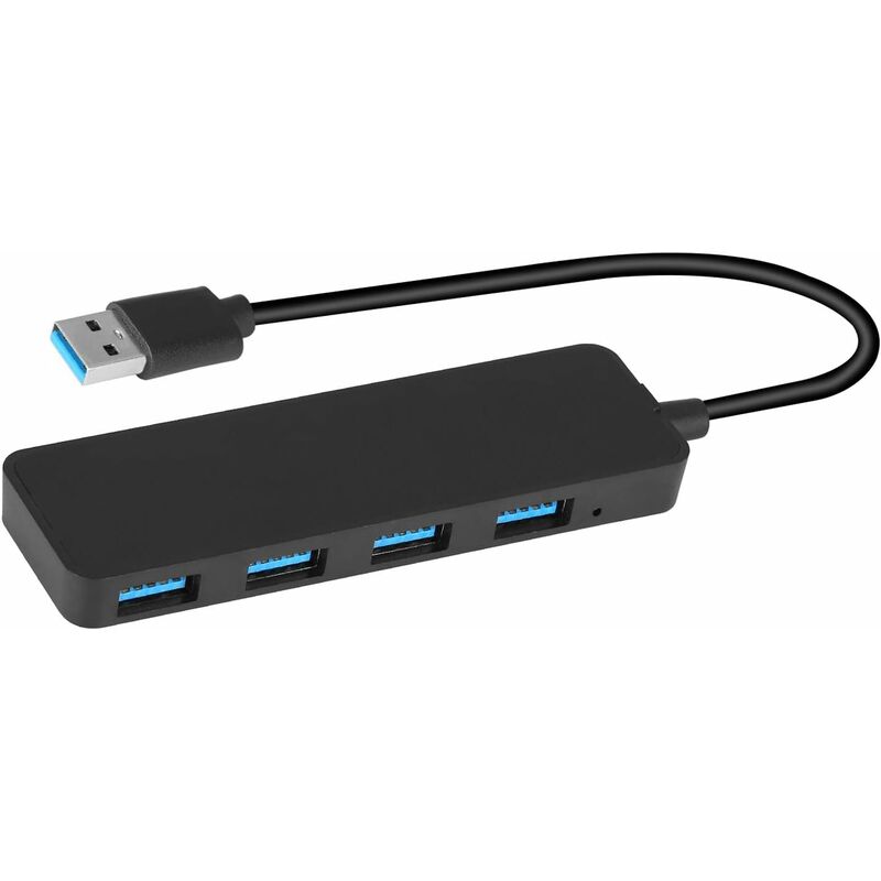 Tragbarer 4-port-usb-3.0-multi-usb-hub Mit 30-mm-kabel, Kompatibel Mit Macbook/mac Pro/mini/imac/surface Pro/xps/laptop, Einfache Installation (plug & Play), 1 Stück