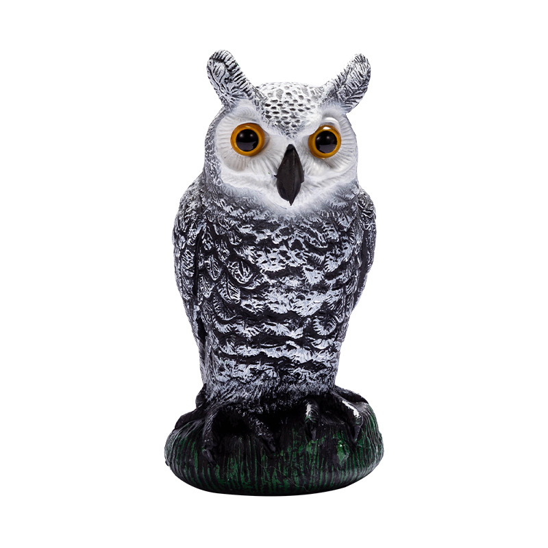 Vogelscheuche, Eulen-vogelscheuche, Vogelabwehr, Mit Drehbarem Kopfschutz, 1 Stück, Zum Vertreiben Von Vögeln, Geeignet Für Gärten Und Den Außenbereich