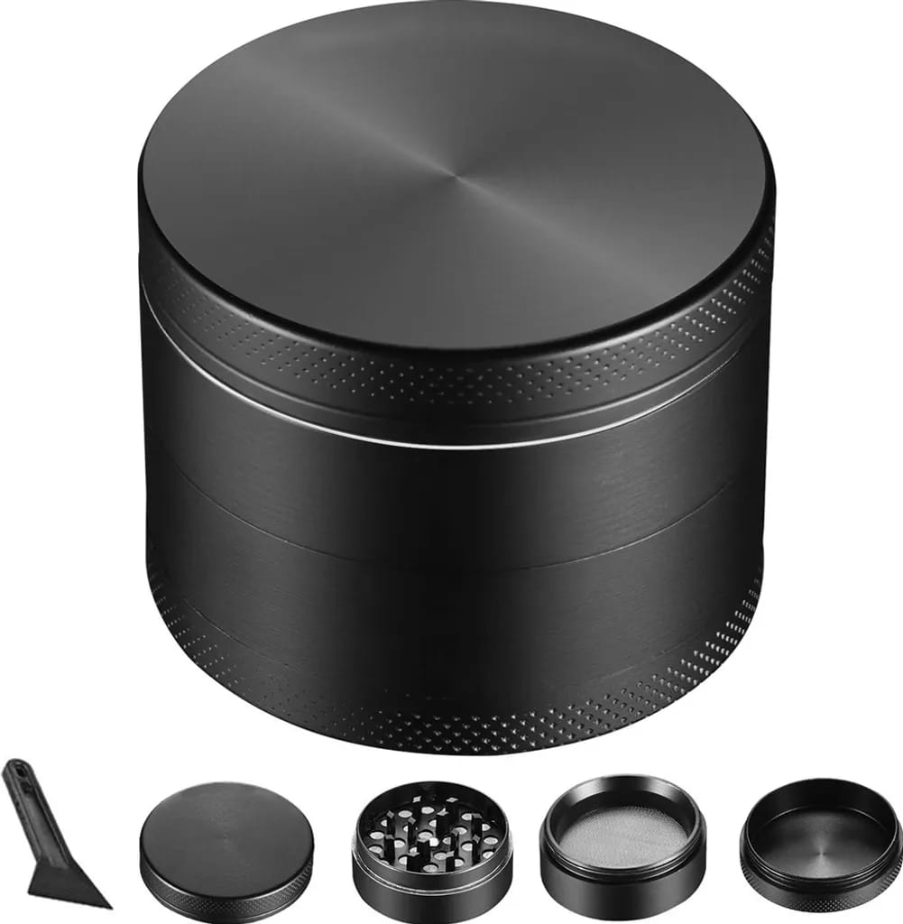 Gewürzmühle Crusher Für Gewürze, Kräuter, Kaffee 4-teiliges Set Mit Pollenschaber